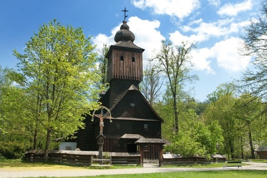 Valašské muzeum v přírodě – Dřevěné městečko, kostelík sv. Anny